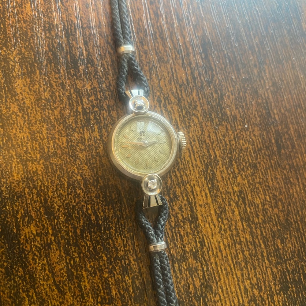 Vintage 1950’s Ladies Omega Cal.480 14ct White Gold Cocktail Watch